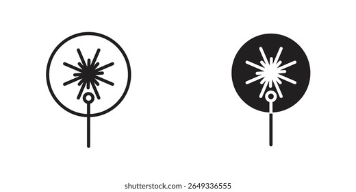 Icono de haz láser Ilustraciones de diseño. iconos web editables