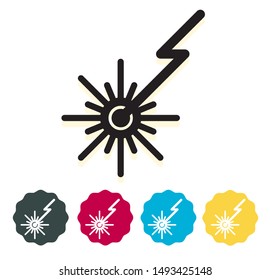 Laser Beam Icon as EPS 10 File