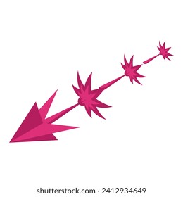 Laser beam icon isometric vector. Gun space toy. Flash effect