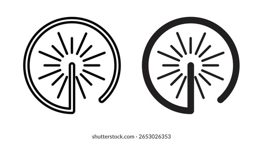 Laser beam icon Logo Design Vector Template Illustration