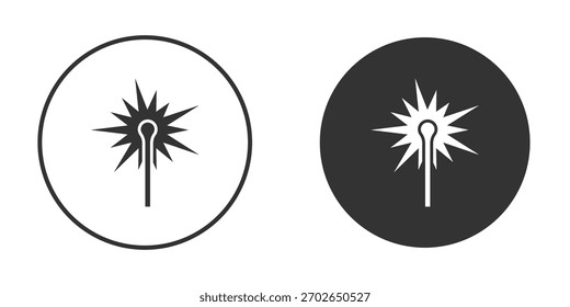 Plantilla de ilustración de diseño de logotipo de icono de haz láser. Estilo sólido