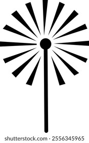 Laser Beam Icon, Sparkle design element, beam shoots out, emphasizing technology and innovation, Abstract concept graphic element of glow target flash line, isolated on transparent background.