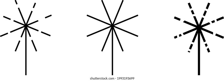 Icono de haz láser , ilustración vectorial.