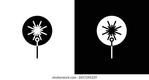 Plantilla de logotipo de Vector de icono de haz láser para gráficos y Diseño web.