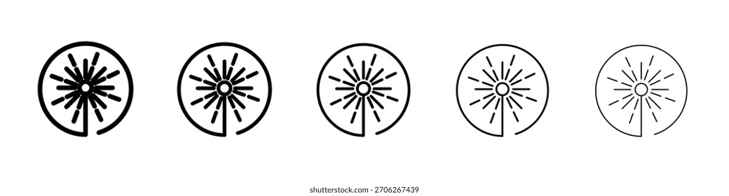 Colección de Vector de Web del icono del haz del laser en trazos negros