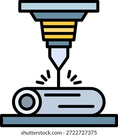 Laser Beam New Creative Icon Design Vector