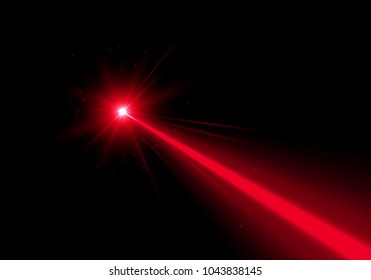 Laser Beam Red Ray Transparent Light Stock Vector (Royalty Free ...