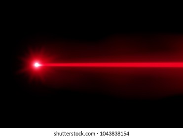 Laser Beam Red Ray Transparent Light Stock Vector (Royalty Free ...