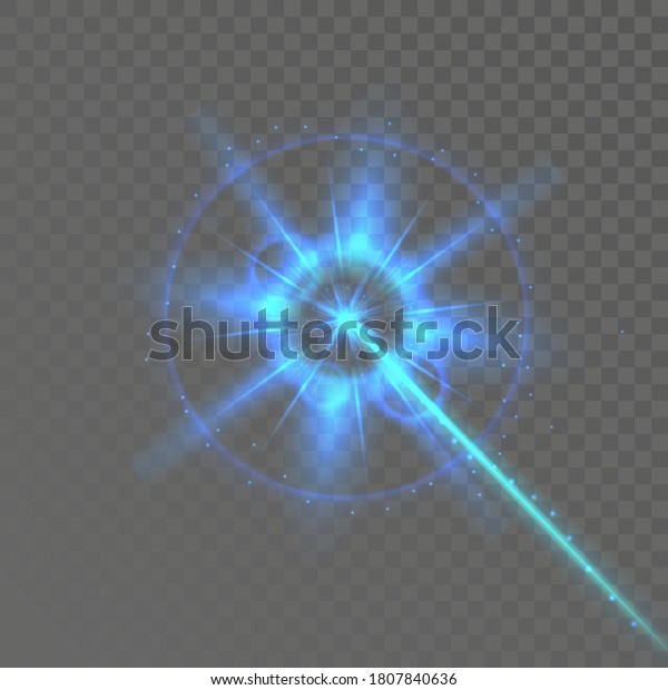 Laser Beam\
Security Safe Electronic System Vector. Flare Sparkling Blue Laser\
Ray Effect, Video Game Futuristic Weapon Gun Shot. Glowing\
Lightbeam Template Realistic 3d\
Illustration