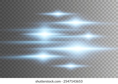 Feixes de laser, efeito de brilho.Rede abstrata de clarões de luz, feixes de laser, linhas cintilantes.Ilustração vetorial.