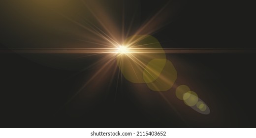 Laser beams, horizontal light beams. Beautiful light flashes. Glowing stripes on a dark background in the form of a star. Glowing abstract glitter background with lined.