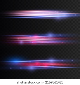 Laser Beams Horizontal Light Rays Beautiful Stock Vector (Royalty Free ...