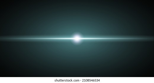 Laser beams, horizontal light rays.Beautiful light flares. Glowing streaks on dark background. 
