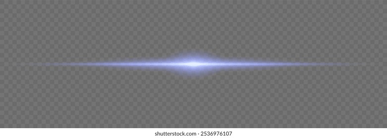 Rayos láser, rayos Horizontales de luz, línea azul.