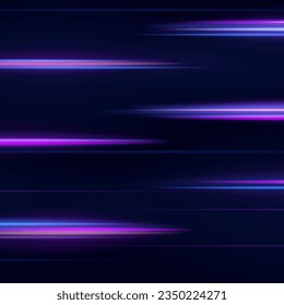 Vigas láser brillantes abstractos luminosos aislados en un fondo transparente. Resumen de color neón fondo de líneas brillantes