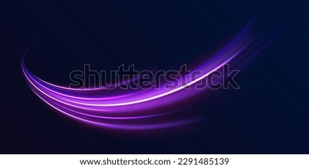 Laser beams luminous abstract sparkling isolated on a transparent background. Light and stripes moving fast over dark background.	