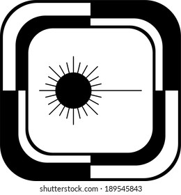 Laser button mosaic square