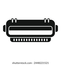 Laser cartridge icon simple vector. Computer device. Machine gadget can