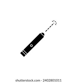 laser concept line icon. Simple element illustration. laser concept outline symbol design.