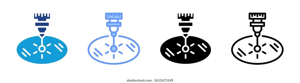 Laser Customization icon set multiple style collection