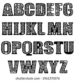 laser cut alphabet letters template