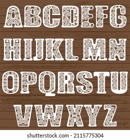 laser cut alphabet letters template svg