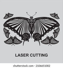Laser-Schmetterlingswandaufkleber