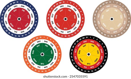 Laser Cut Creative Multilayer Perpetual Calendar Design
