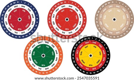 Laser Cut Creative Multilayer Perpetual Calendar Design