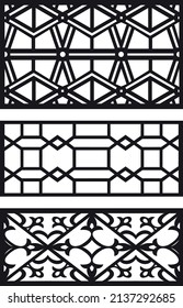 laser cut decoration doors,windows pattern design geometric,abstract floral motifs vector illustration stock 