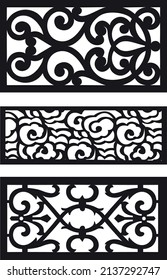 laser cut decoration doors,windows pattern design geometric,abstract floral motifs vector illustration stock 