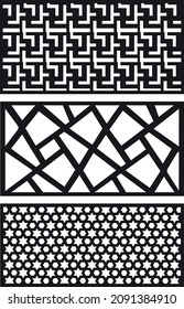 laser cut decoration pattern vector illustration design 