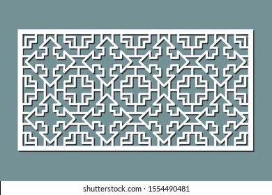 Laser cut decorative panel design. 