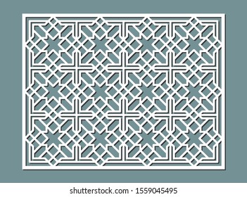 Laser cut decorative panel design. 