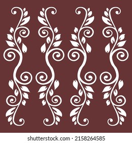 Laser cut decorative panel set with lace pattern, square templates.