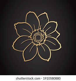 Laser Cut Design. Template For Paper Or Machine Cutting With Sunflower. Vector Illustration.
