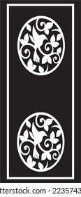 Laser Cut Door dxf File