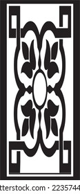 Laser Cut Door dxf File