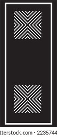 Archivo dxf de puerta de corte láser