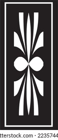Laser Cut Door dxf File