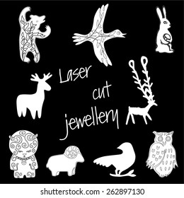 Laser cut earrings