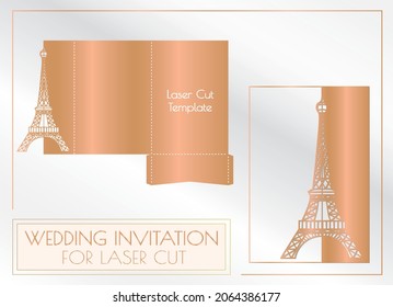 Laser cut invitation template for laser engravers.