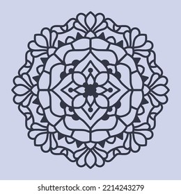 laser cut Mandala ornament pattern. 