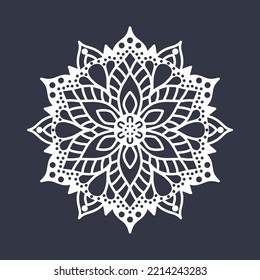 laser cut Mandala ornament pattern. 