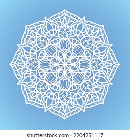 laser cut Mandala pattern. weeding mandala ornament,