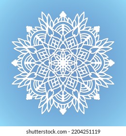 laser cut Mandala pattern. weeding mandala ornament,