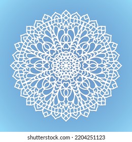 laser cut Mandala pattern. weeding mandala ornament,