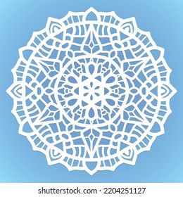 laser cut Mandala pattern. weeding mandala ornament,