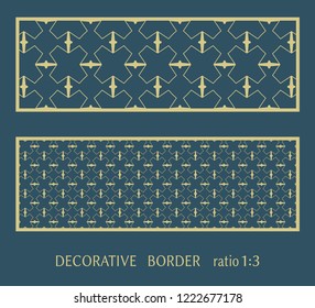 Laser cut ornamental panel, geometric pattern. Die cut card, cutout template for invitation, envelope. Suitable for printing, engraving, laser cutting paper, wood, metal, stencil manufacturing