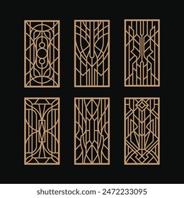 Laser cut panel vintage art deco designs